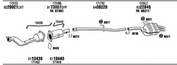 WALKER PEH16670CB Система випуску ОГ