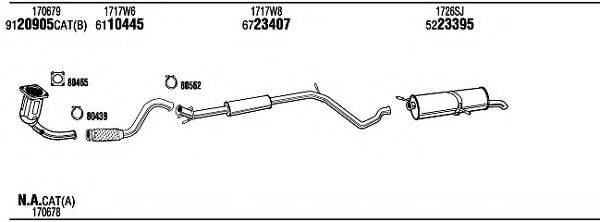 WALKER PEH17913 Система випуску ОГ