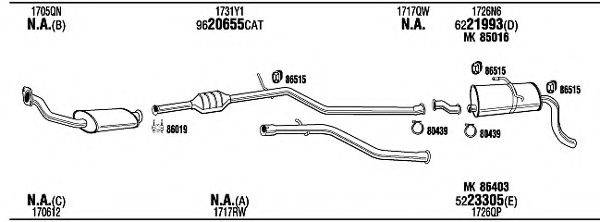 WALKER PEH18835CB Система випуску ОГ