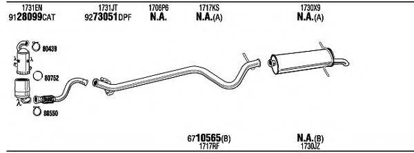 WALKER PEH33871AF Система випуску ОГ