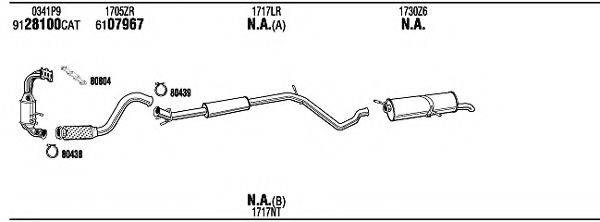 WALKER PEK26611 Система випуску ОГ