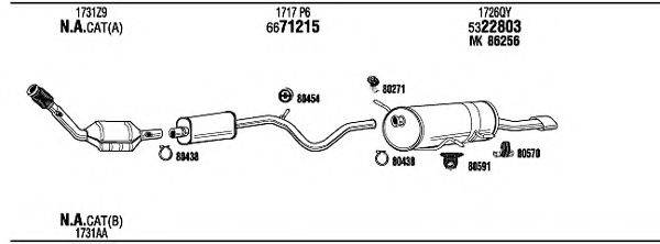 WALKER PET17402 Система випуску ОГ