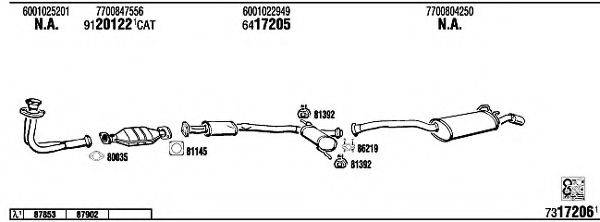 WALKER RE19110 Система випуску ОГ