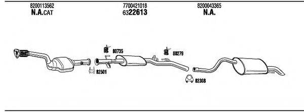 WALKER RE59004 Система випуску ОГ