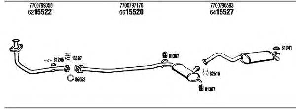 WALKER RE72131 Система випуску ОГ