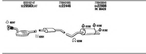 WALKER REH11484BB Система випуску ОГ