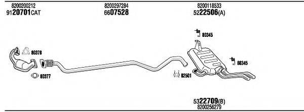 WALKER REH15476B Система випуску ОГ