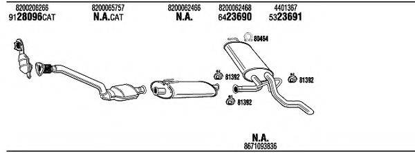 WALKER REH16491 Система випуску ОГ