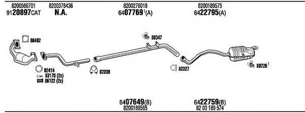 WALKER REH17728B Система випуску ОГ