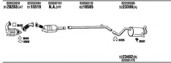 WALKER REH23047 Система випуску ОГ