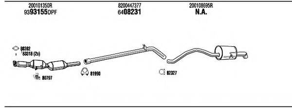 WALKER REK05853AA Система випуску ОГ