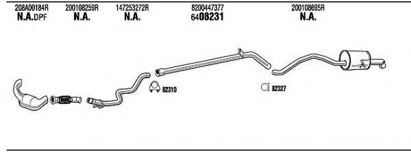 WALKER REK05853B Система випуску ОГ