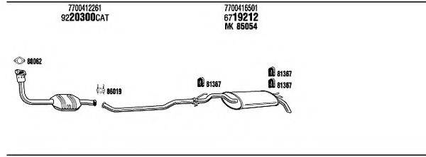 WALKER RET07876 Система випуску ОГ