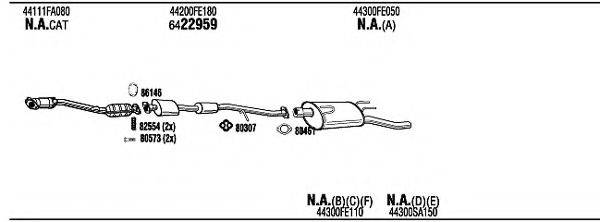 WALKER SUH15435A Система випуску ОГ