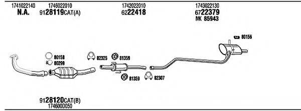 WALKER TOH14689 Система випуску ОГ