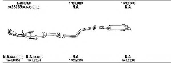 WALKER TOH22469 Система випуску ОГ