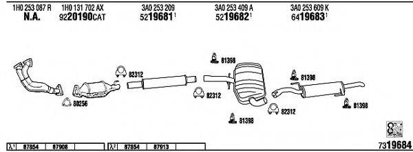 WALKER VW50152 Система випуску ОГ