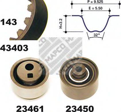 MAPCO 23403 Комплект ременя ГРМ