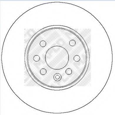 MAPCO 25701 гальмівний диск
