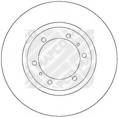 MAPCO 45546 гальмівний диск