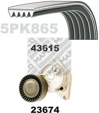 MAPCO 23615 Полікліновий ремінний комплект