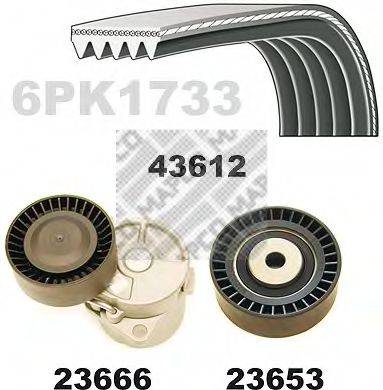 MAPCO 23616 Полікліновий ремінний комплект