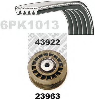 MAPCO 23937 Полікліновий ремінний комплект