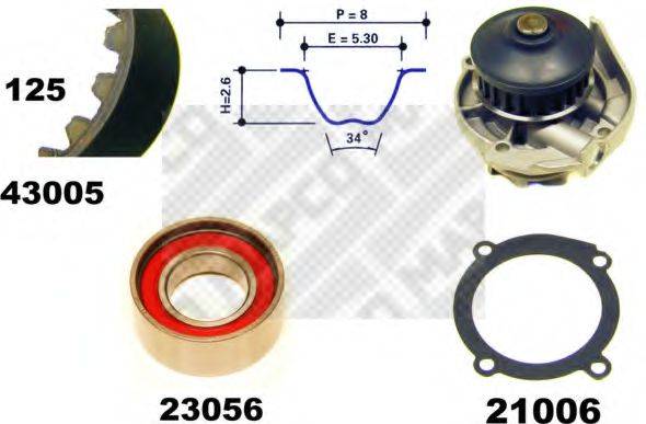 MAPCO 41005 Водяний насос + комплект зубчастого ременя