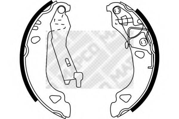 MAPCO 8025 Комплект гальмівних колодок
