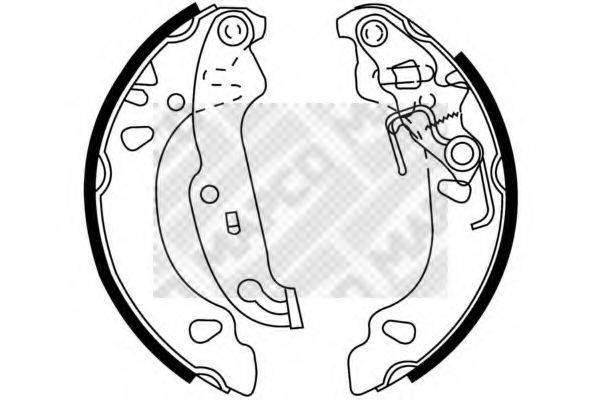 MAPCO 8770 Комплект гальмівних колодок