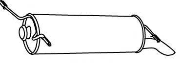 FONOS 613131 Глушник вихлопних газів кінцевий