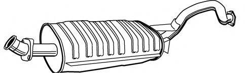 FONOS 612818 Глушник вихлопних газів кінцевий