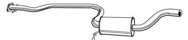 FONOS 619412 Середній глушник вихлопних газів