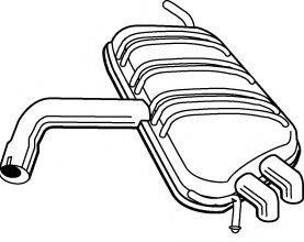 FONOS 25062 Глушник вихлопних газів кінцевий