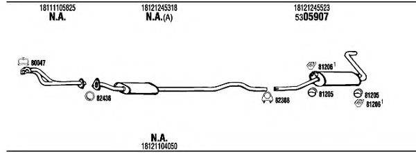 FONOS BW30522C Система випуску ОГ