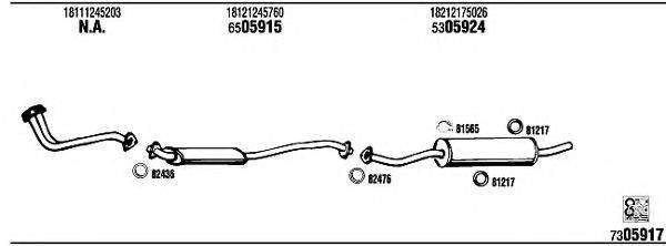 FONOS BW40233B Система випуску ОГ