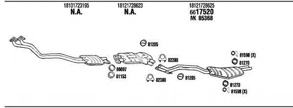 FONOS BW52512B Система випуску ОГ