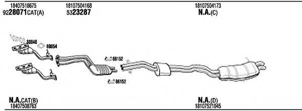 FONOS BWH15451A Система випуску ОГ