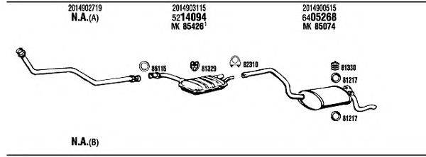 FONOS MB30038 Система випуску ОГ