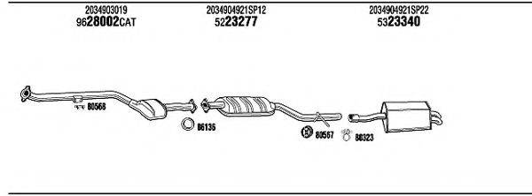 FONOS MBH14815B Система випуску ОГ