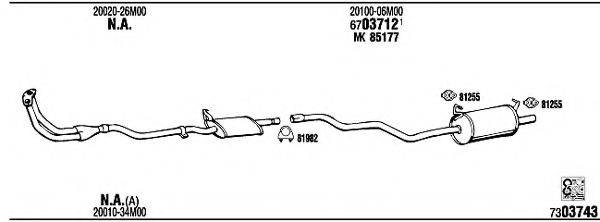 FONOS NI80305 Система випуску ОГ