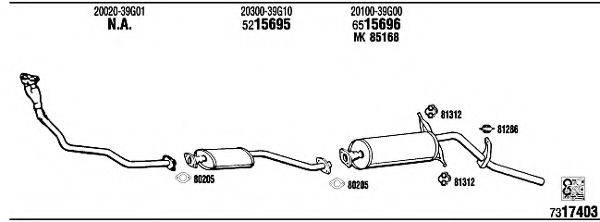 FONOS NI80707B Система випуску ОГ