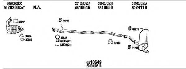 FONOS NIK31058C Система випуску ОГ