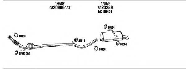 FONOS PEH16269BB Система випуску ОГ