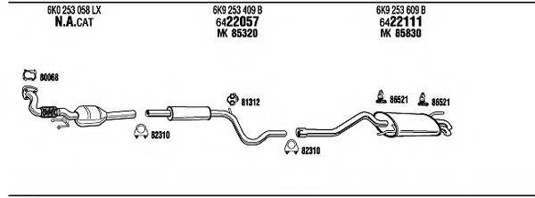 FONOS VW21029 Система випуску ОГ