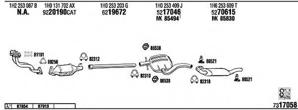 FONOS VW36141 Система випуску ОГ