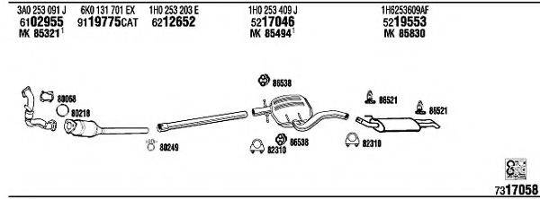 FONOS VW36142 Система випуску ОГ