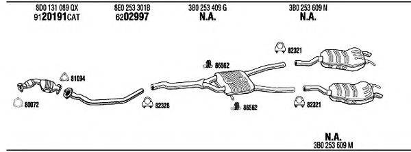 FONOS VW50944 Система випуску ОГ