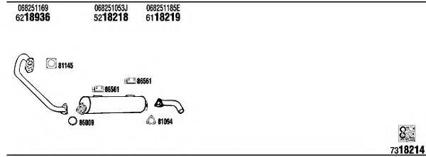 FONOS VW72226 Система випуску ОГ