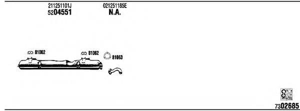 FONOS VW72230A Система випуску ОГ